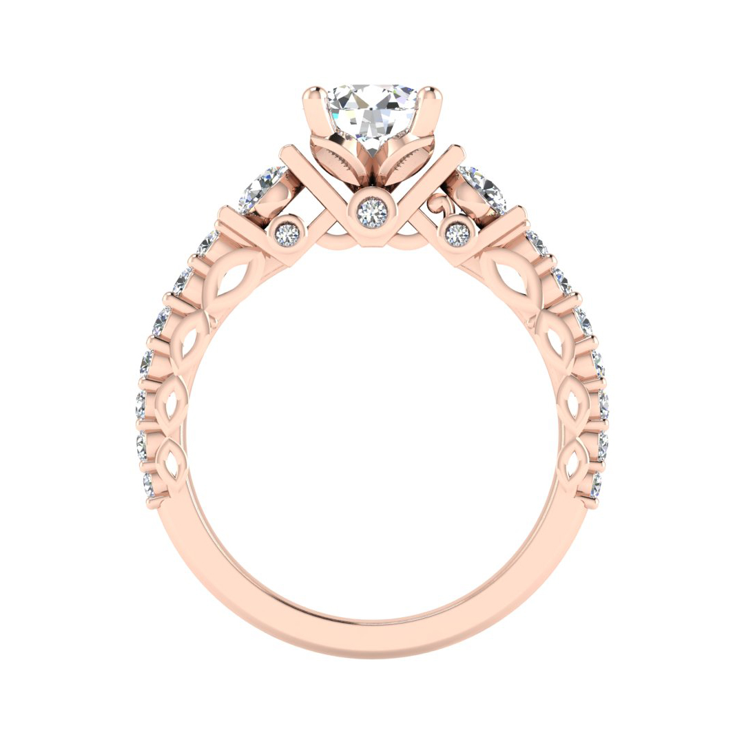 Paislee Accented Engagement Ring
